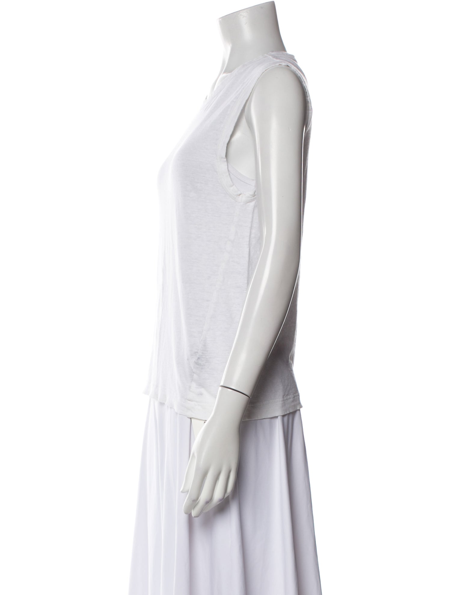 Étoile Isabel Marant Linen Scoop Neck Top